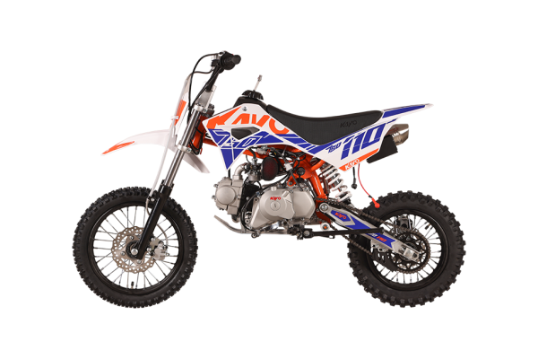 PIT BIKE KAYO 110cc TSD110 a marce semiautomatica RUOTE 14-12