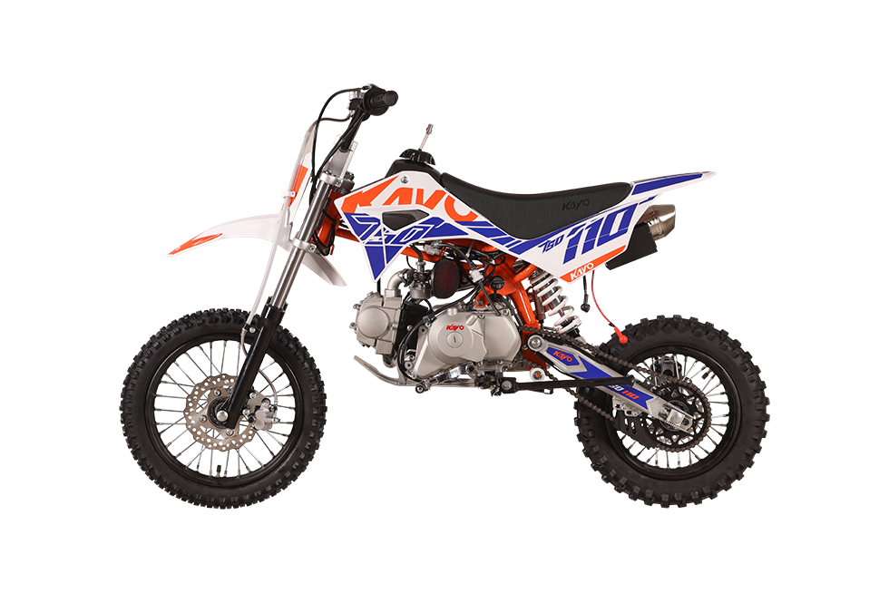 PIT BIKE KAYO 110cc TSD110 a marce semiautomatica RUOTE 14-12