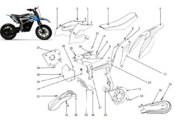 SELLA MINICROSS ELETTRICO LION