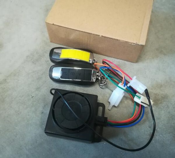 ALLARME CON BLOCCO MOTORE ELETTRONICO DOPPIO TELECOMANDO - bici elettrica scooter sky II tipo z-tech