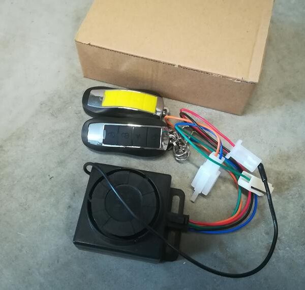 ALLARME CON BLOCCO MOTORE ELETTRONICO DOPPIO TELECOMANDO - bici elettrica scooter sky II tipo z-tech
