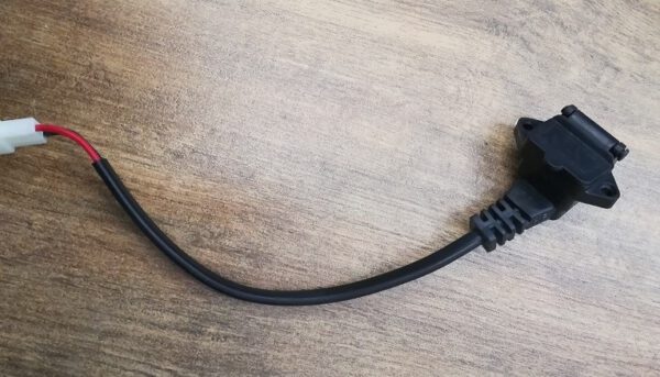 SPINOTTO CARICA BATTERIE CABLAGGIO CON CHIUSURA A MOLLA - bici elettrica scooter sky II tipo z-tech