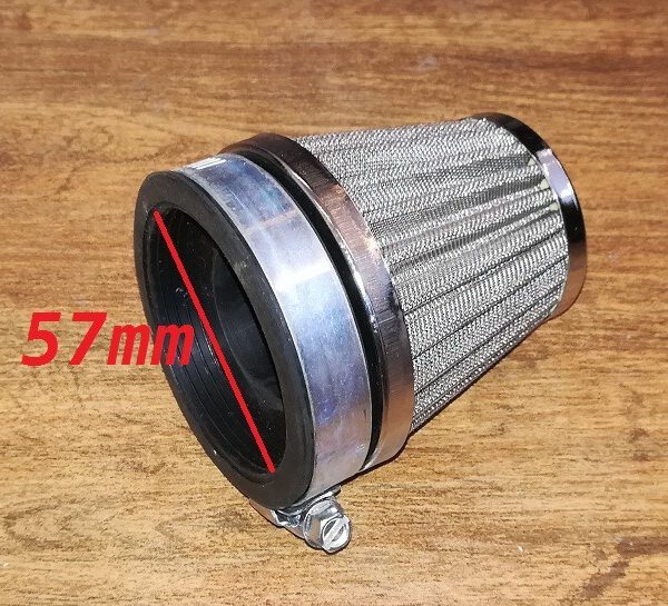 FILTRO ARIA RETE METALLICA CONO MINIMOTO MINICROSS PIT BIKE ATV QUAD