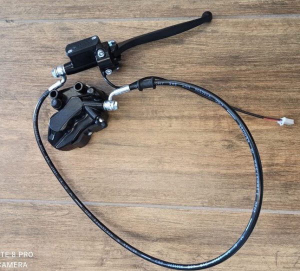 SET FRENI ANTERIORE PINZA POMPA LEVA TUBO PASTIGLIE - bici elettrica scooter SKY Z-TECH e REVENGE