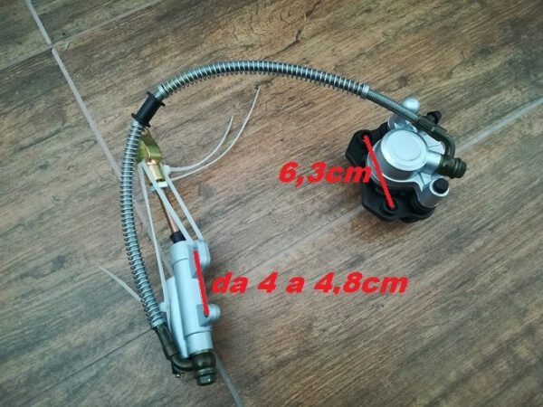 FRENI POMPA POSTERIORE A PEDALE QUAD ATV 125 FRENO PINZA PASTIGLIE