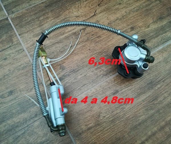FRENI POMPA POSTERIORE A PEDALE QUAD ATV 125 FRENO PINZA PASTIGLIE