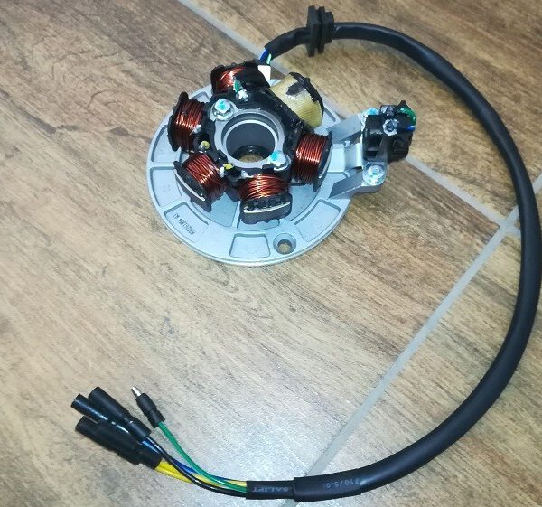 STATORE 6 BOBINE CON PIATTO YX 125 BLOCCO MOTORE 125cc
