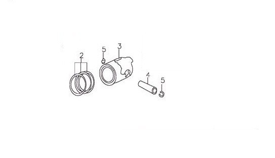 SET PISTONE YX 125cc FASCE SPINOTTO GABBIA RULLI SENGER - blocco motore pit bike kayo krz 125