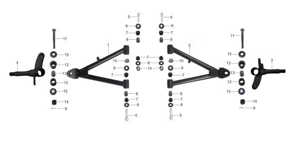 01pz BOCCOLA PERNI RUOTA KAYO SPACE AY70 - boccole miniquad quad atv
