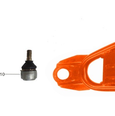 COPPIA SNODI TOR250 KAYO SUI BRACCETTI ANTERIORI INFERIORI M14*1.5*35+M16*1.5*30