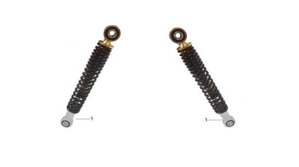 COPPIA AMMORTIZZATORI ANTERIORI 265mm KAYO QUAD PREDATOR 110 sospensioni