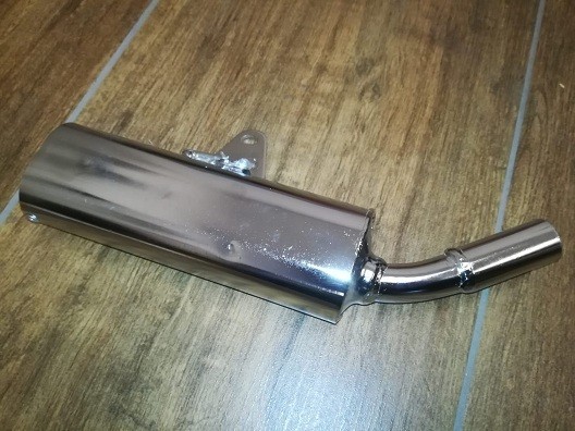 SILENZIATORE MARMITTA MINICROSS FALCO - terminale di scarico minimoto cross 2 tempi 49cc