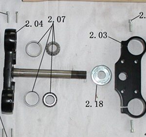 SET CUSCINETTI STERZO MINICROSS MORINI 65cc - minimoto cross lem ktm