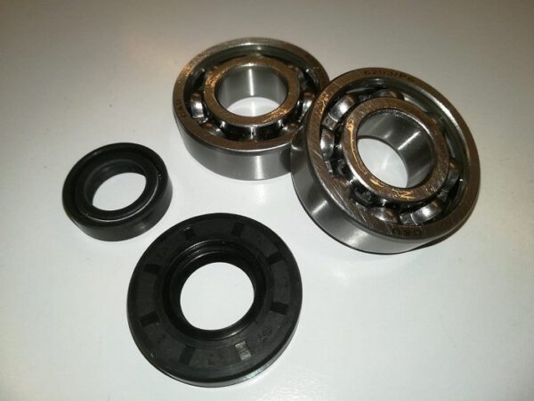 SET CUSCINETTI 6203 17X40X12 + PARAOLI 17X35X7 15X24X7 ALBERO 50cc 65cc MOTORE MORINI lem ktm
