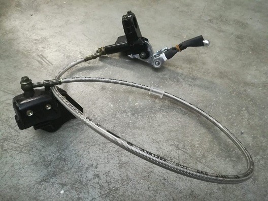 SET FRENI ANTERIORE PIT BIKE KAYO TSD110 COMPLETO PINZA PASTIGLIE POMPA LEVA FRENO