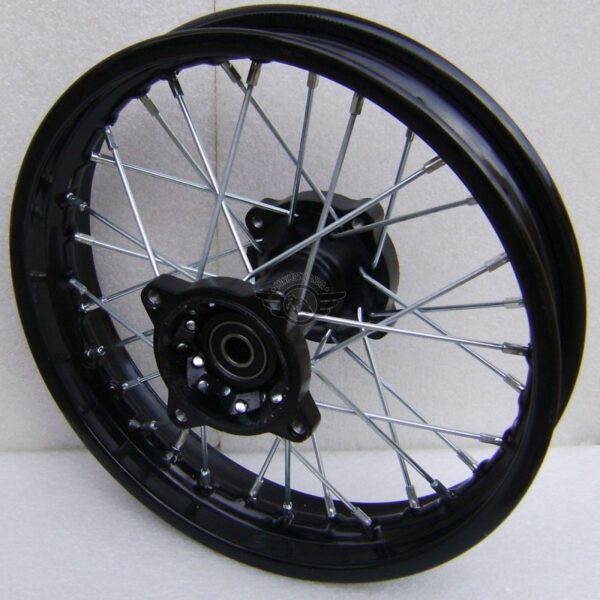 CERCHIO CANALE 1.85X10 80/100-10 KAYO BSE SDG 10" PIT BIKE POSTERIORE PERNO RUOTA DA 15mm 30 RAGGI PER GOMME 3.00X10