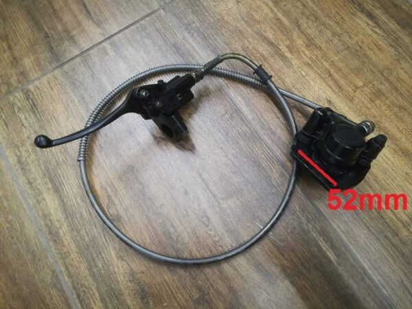 KIT FRENI ANTERIORE PIT BIKE MONOPISTONCINO INTERASSE 52mm POMPA PINZA LEVA FRENO