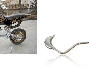 MARMITTA MINICROSS 8" MINIMOTO CROSS TERMINALE SILENZIATORE COMPLETA