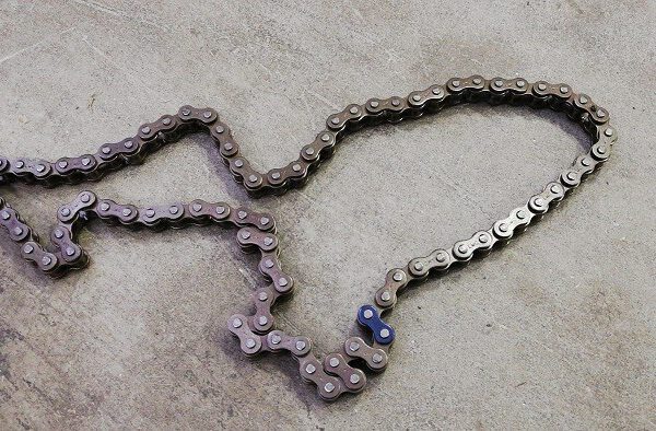 CATENA DI DISTRIBUZIONE 26,5cm DA CHIUSA 42 MAGLIE blocco motore 110cc
