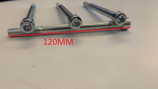 kit 4PZ PERNI SUPPORTI MANUBRIO 12cm M8 DADI BULLONI VITI FISSAGGIO