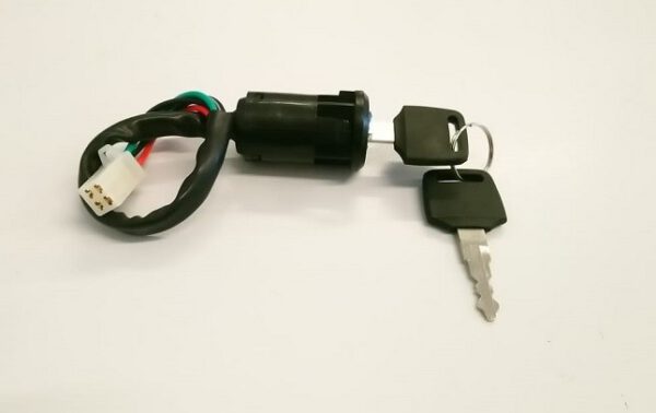 BLOCCHETTO CHIAVI - quad miniquad 4 tempi pit bike minimoto avviamento 4 FILI ATTACCO MASCHIO