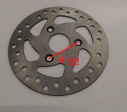 DISCO FRENO MINIMOTO 12cm 4 CM DISTANZA FORO GP1 GP2 FRENI MINIQUAD MINIATV MINICROSS