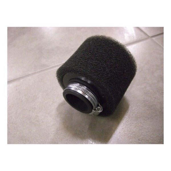FILTRO IN SPUGNA 41-43mm DRITTO per carburatore mikuni 22 26 pit bike cross quad 4 tempi aria lavabile