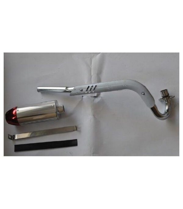 TUBO + TERMINALE SILENZIATORE MARMITTA COMPLETA PIT BIKE ORION - cross racing