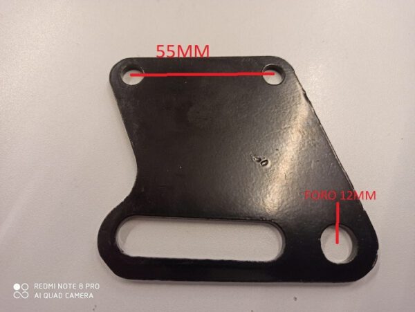 PIASTRA ADATTATTORE SUPPORTO FRENO POSTERIORE PIT BIKE CROSS
