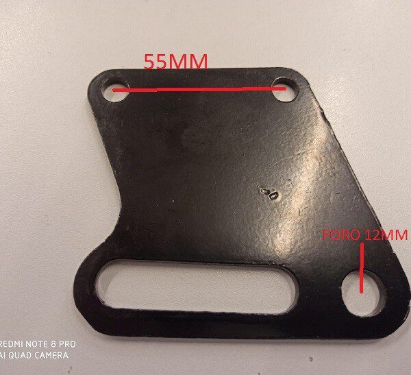 PIASTRA ADATTATTORE SUPPORTO FRENO POSTERIORE PIT BIKE CROSS