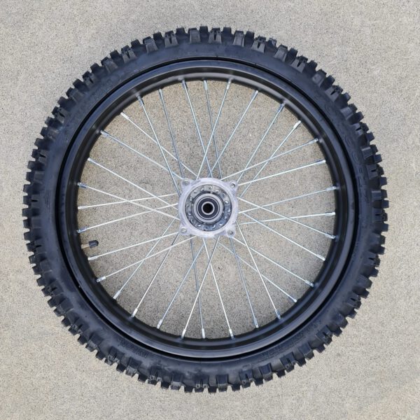 01pz GOMMA CERCHIATA 70/100-17 perno 15mm CERCHI GOMME cross PIT BIKE BSE MONSTER - CERCHIO COPERTONE