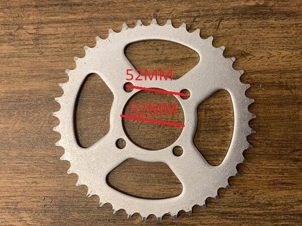 CORONA ORION ATV 4 TEMPI 41 PASSO 420 DENTI PIT BIKE CROSS MINICROSS DISTANZA DA FORO A FORO 52MM