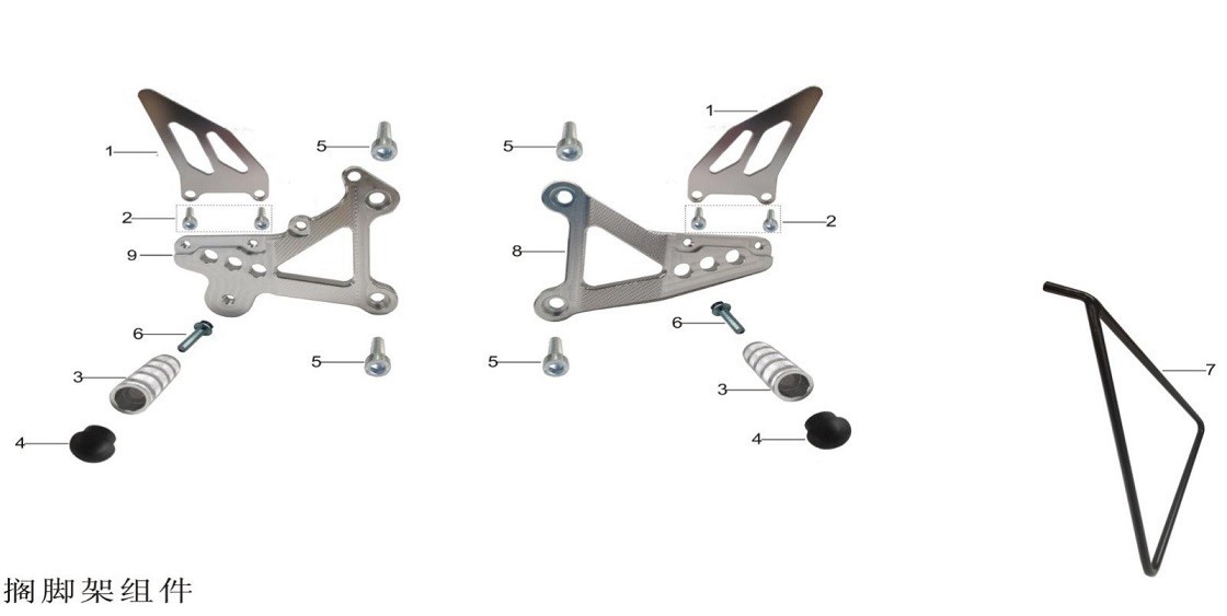 GOMMINI GOMMINI ESTERNI PER PEDALINE POGGIAPIEDI MINIGP 150 CC