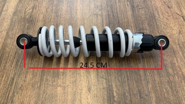 AMMORTIZZATORE 24.5cm SOSPENSIONE QUAD KAYO AT110 AT125 110cc 125cc RUOTE 6" POSTERIORE PIT BIKE