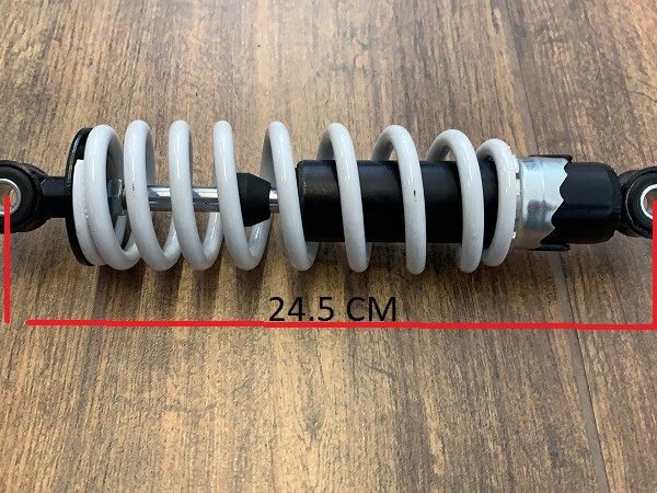 AMMORTIZZATORE 24.5cm SOSPENSIONE QUAD KAYO AT110 AT125 110cc 125cc RUOTE 6" POSTERIORE PIT BIKE