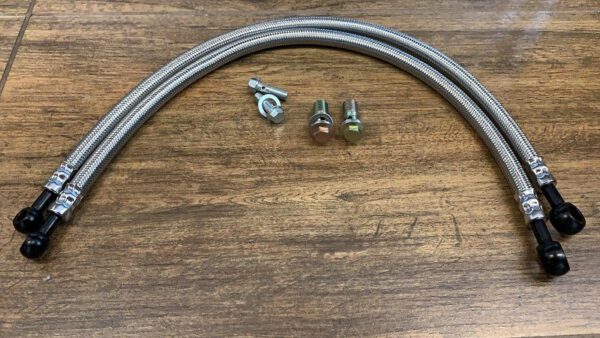 COPPIA TUBI + SET KIT VITI DI FISSAGGIO RADIATORE OLIO RAFFREDDAMENTO PER QUAD KAYO A200