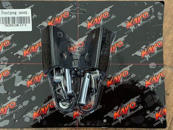 SUPPORTO+ PEDALINE PER PIT BIKE KAYO TSD 90 TSD 110