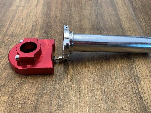 ACCELERATORE PIT BIKE RACING CNC ROSSO