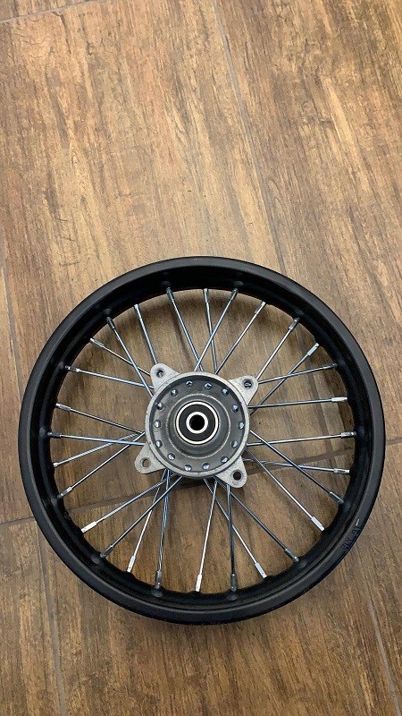 CERCHIO MORINI simile KTM KT50 70/100-12 perno 12mm POSTERIORE per gomma copertone 2.75X12