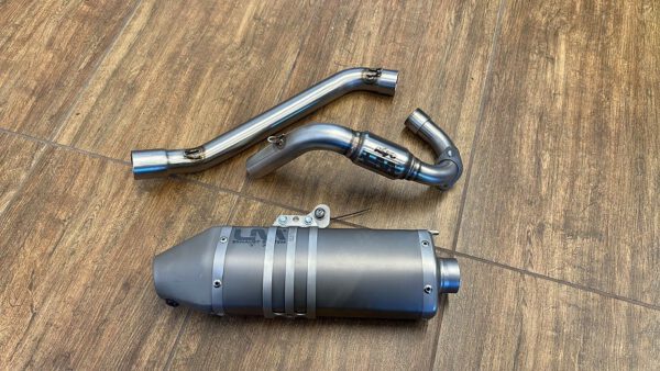 MARMITTA ARTIGIANALE COMPLETA LM PER SERIE KAYO TT SCARICO LM R8 RACING