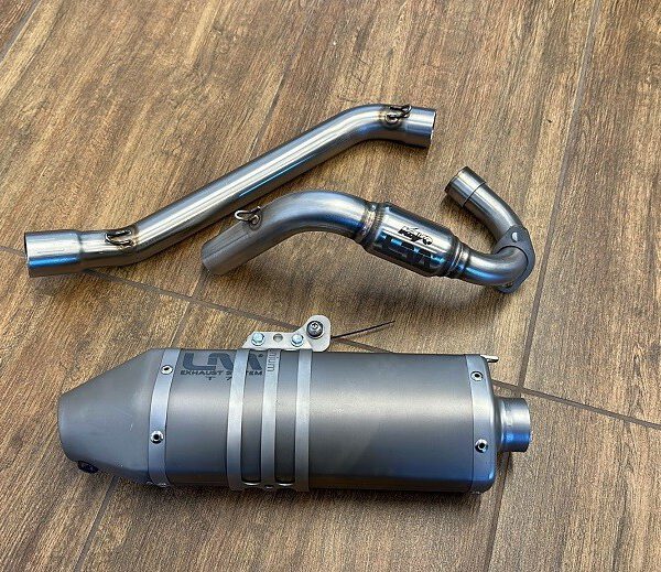 MARMITTA ARTIGIANALE COMPLETA LM PER SERIE KAYO TT SCARICO LM R8 RACING