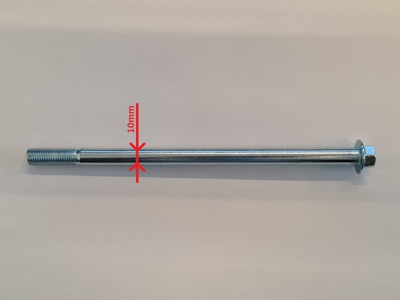 01pz PERNO RUOTA LUNGHEZZA 185mm DIAMETRO 10mm
