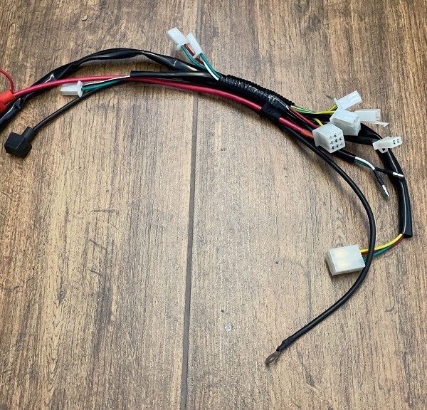 IMPIANTO ELETTRICO MINIQUAD 2t  PER MOTORE CON AVVIAMENTO ELETTRICO connettori motorino cablaggio