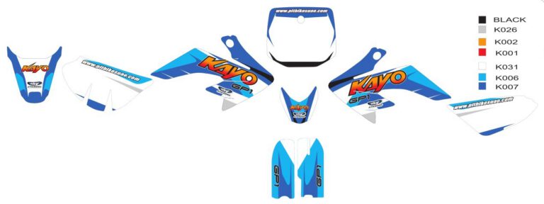 ADESIVI PIT BIKE KAYO GP1