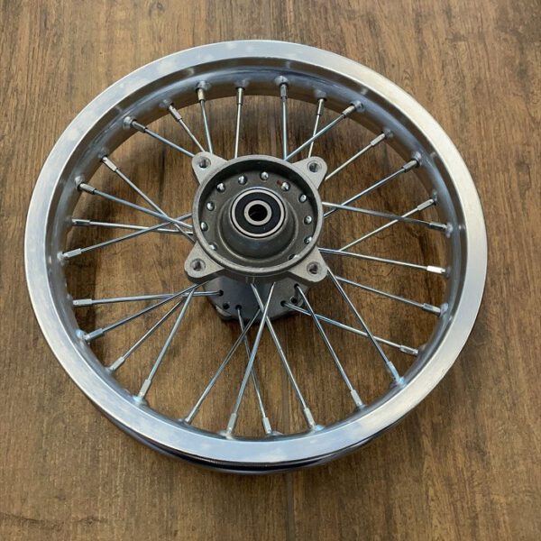 CERCHIO POSTERIORE 80/100-12 PERNO 12 IN ALLUMINIO PER MINICROSS KAYO KT50 50cc 2T