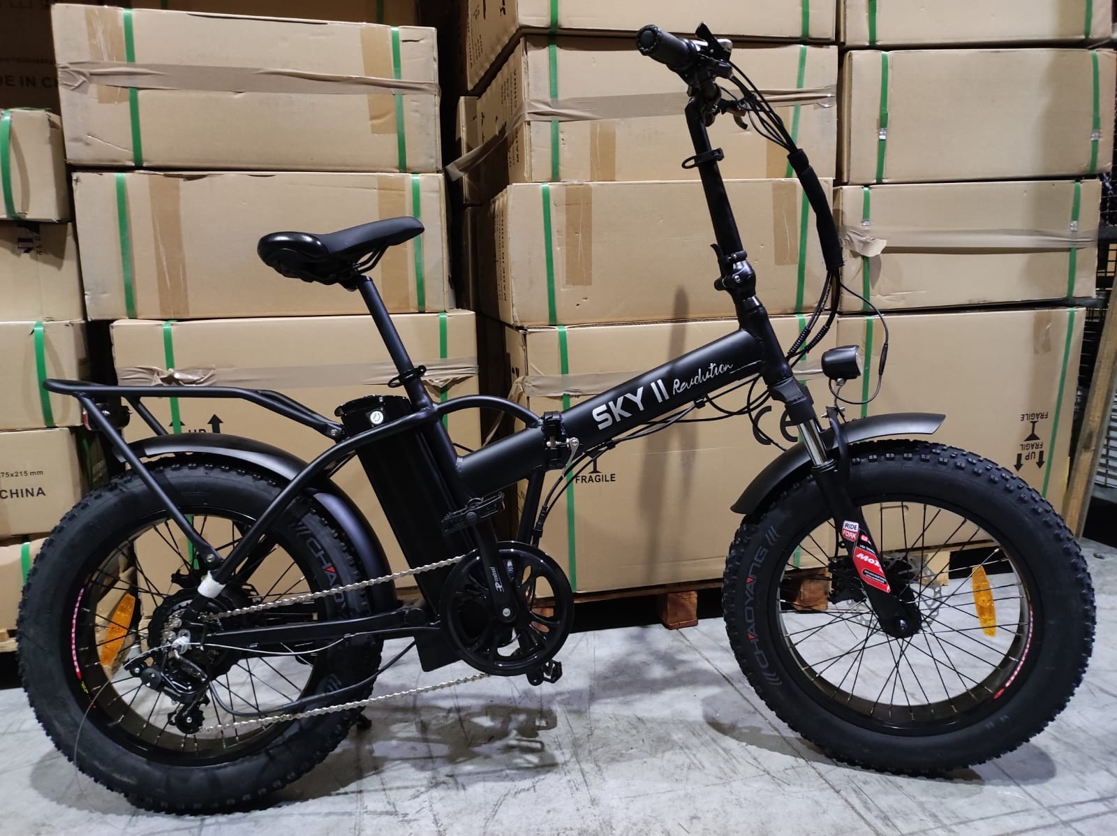 FAT BIKE SKY II Revolution 500w 48v 15,6Ah batteria litio 748,8Wh