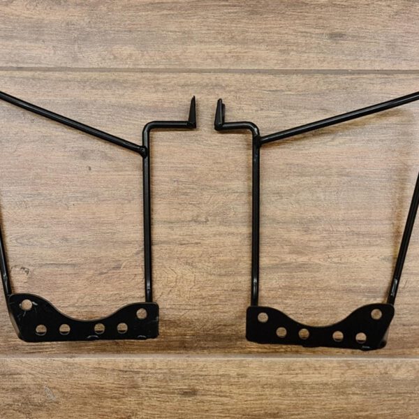 COPPIA SUPPORTO IN METALLO PLASTICHE POGGIAPIEDI POSTERIORI PER QUAD KAYO AT110 AT125 110cc 125cc POGGIA PIEDI