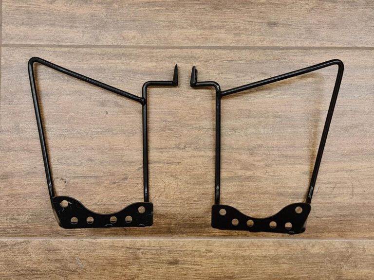 COPPIA SUPPORTO IN METALLO PLASTICHE POGGIAPIEDI POSTERIORI PER QUAD KAYO AT110 AT125 110cc 125cc POGGIA PIEDI