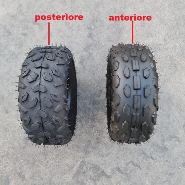 1pz GOMMA ANTERIORE POSTERIORE 145/70-6 PER MINIQUAD QUAD MINIATV ATV 110cc