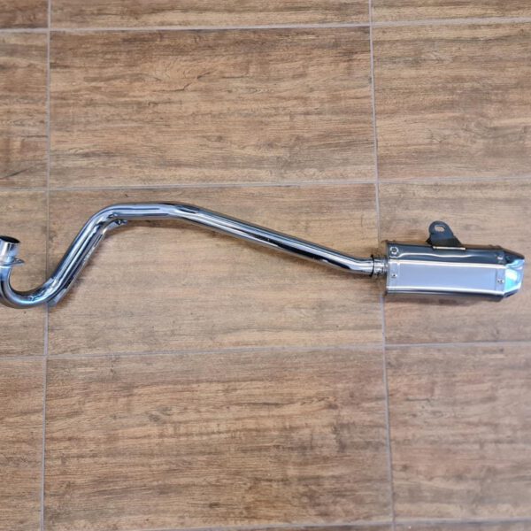 MARMITTA COMPLETA PER PIT BIKE KAYO TT190R SCARICO TERMINALE SILENZIATORE